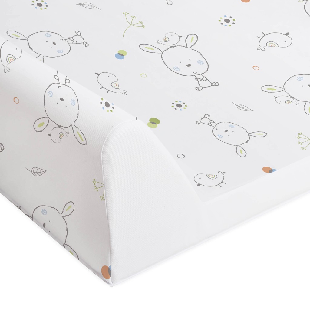 CEBA Podložka přebalovací 2-hranná s pevnou deskou (50x70) Comfort Dream puntíky bílá